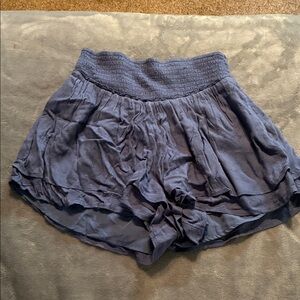 Hollister High Waist Blue Shorts